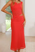 'Dramatique' Asymmetrical Sleeveless Dress - Celes Fashion